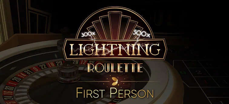 First Person Lightning Roulette slot visual from Evolution available on paesaggiocritico.com